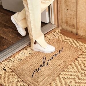 Accompany Jute Welcome Mat - Handcrafted Doormat